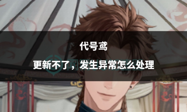 代号鸢更新不了，发生异常怎么处理