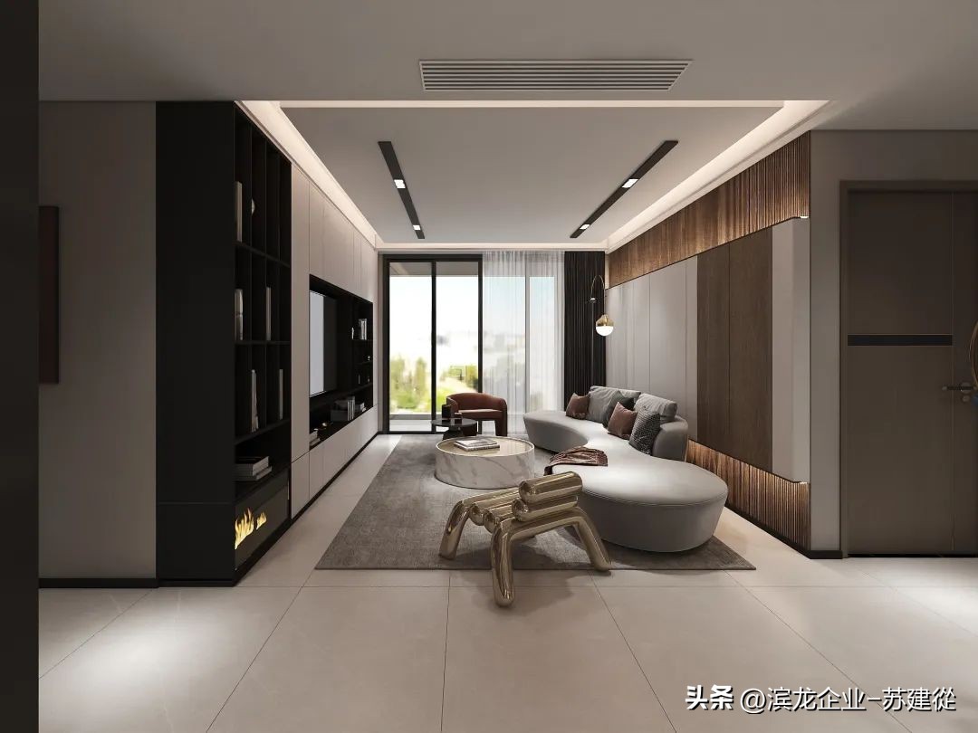 400x800的素色砖搭配淋浴房效果图,亮光砖如何搭配无主灯