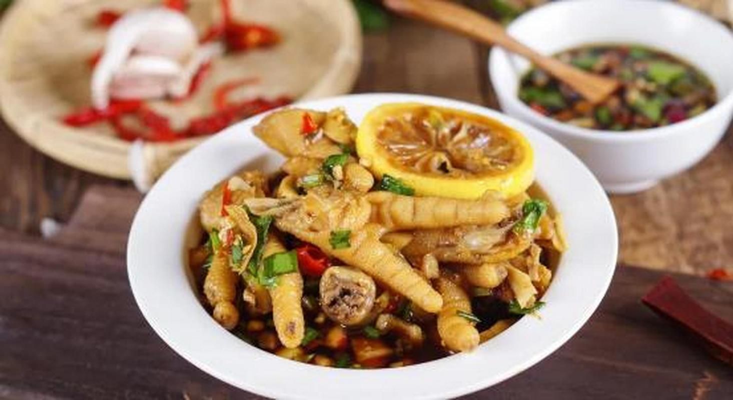 美味新鲜柠檬鸡爪,美味的酸辣鸡爪