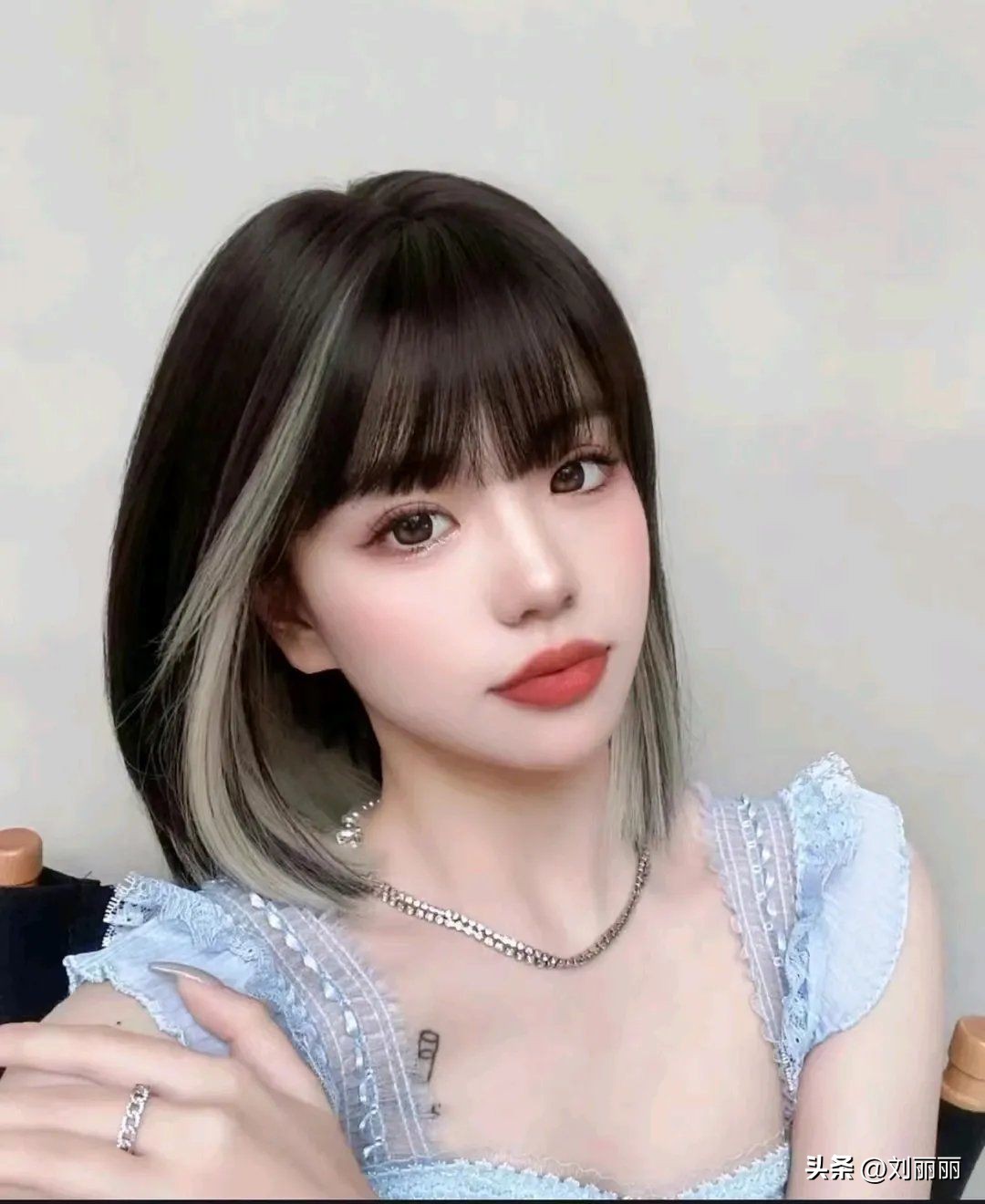 波波头挑染造型怎么搭配,减龄波波头烫发发型