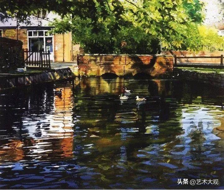 欧美风景水彩画名作,欧洲顶尖水彩大师的风景画欣赏