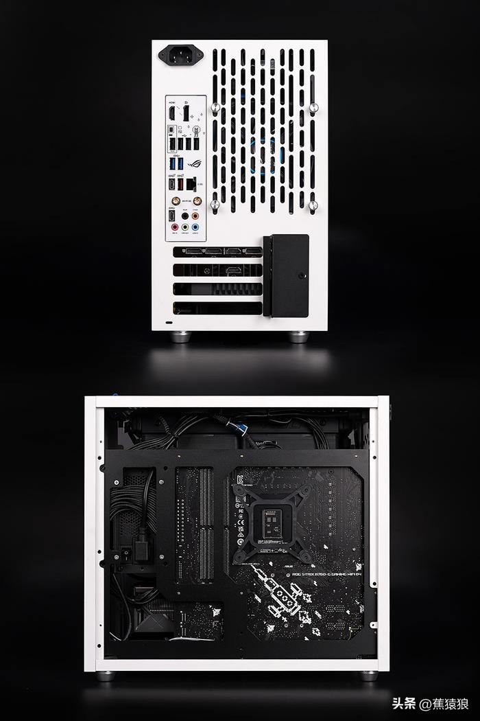 代码36KROGB760-GTUF4070TI，简约黑白调AKLLAA6MMATX机箱装机秀