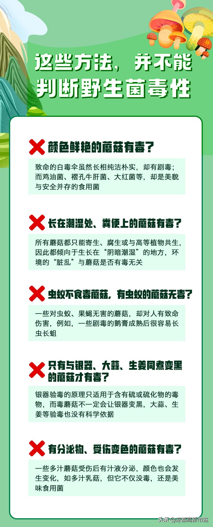 禁止食用有毒野生菌的小口诀,警惕毒蘑菇慎食野生菌
