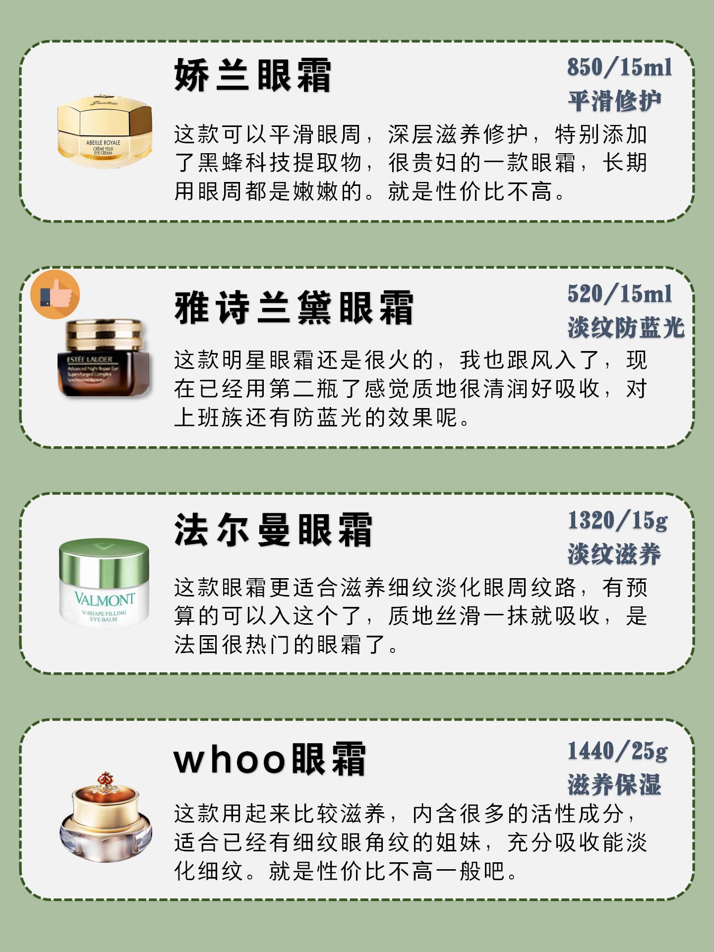 28岁最好用的眼霜推荐测评,35岁以上适合的平价眼霜测评