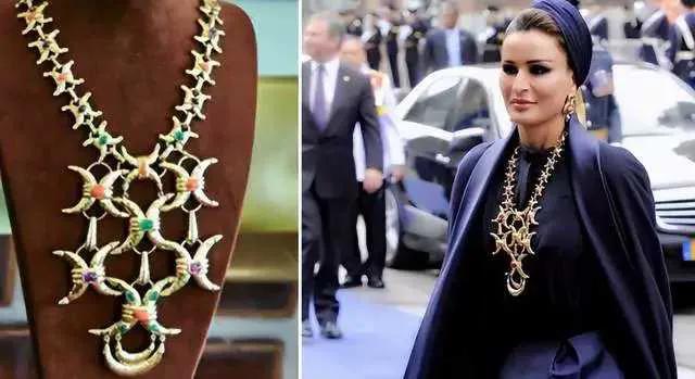 卡塔尔太后有多少钱,卡塔尔王太后的珠宝