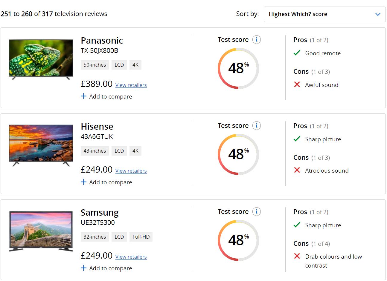 英国测评出五大电视机品牌,韩国原装电视哪款最好