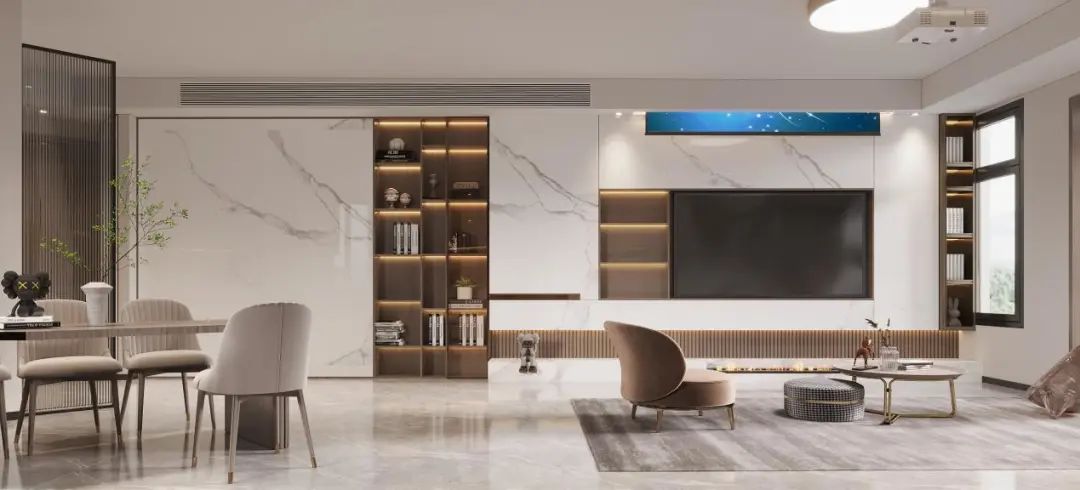 异形户型客厅装修简约风格,异形户型设计效果图