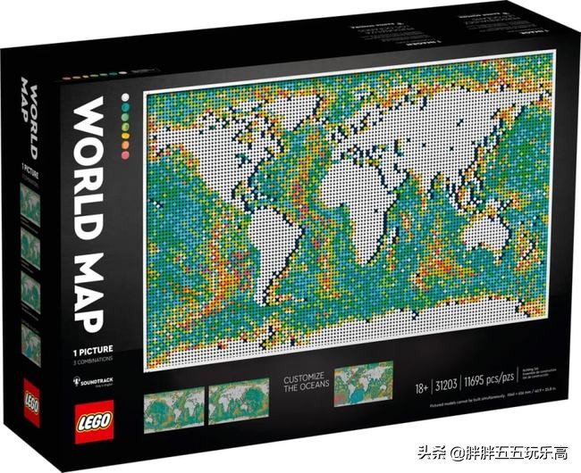 最大盒的乐高积木拼装视频,用十个乐高还原最大的乐高套装