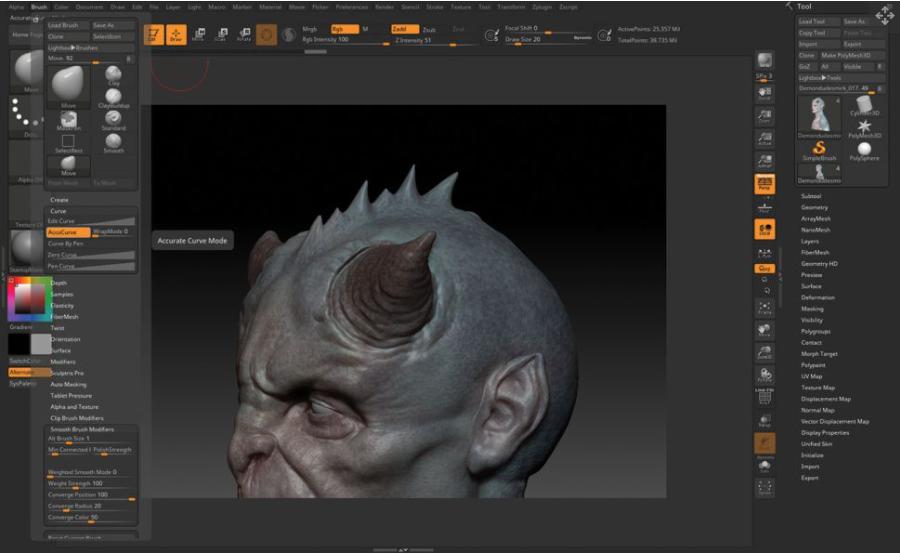 zbrush的15个建模技巧,zbrush雕刻小技巧