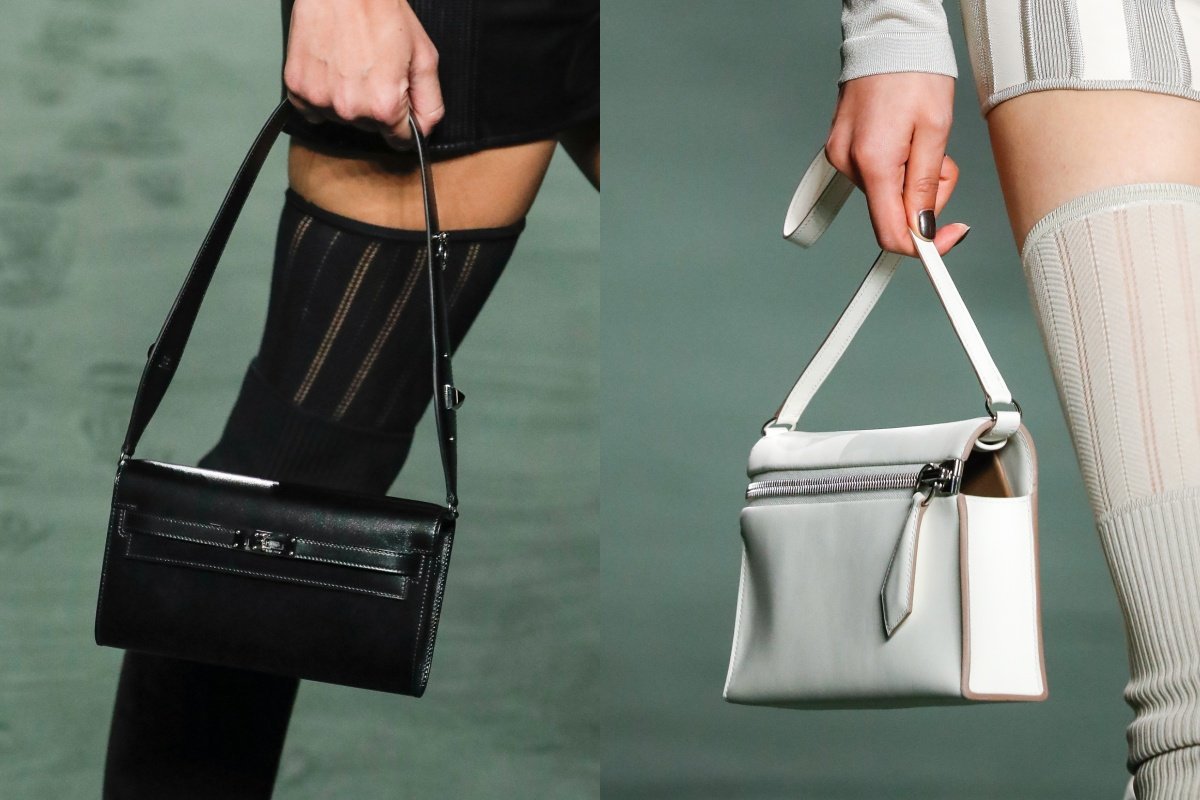 热卖!爱马仕大秀新包曝光,肩背不对称凯莉包、新款拉链腋下包