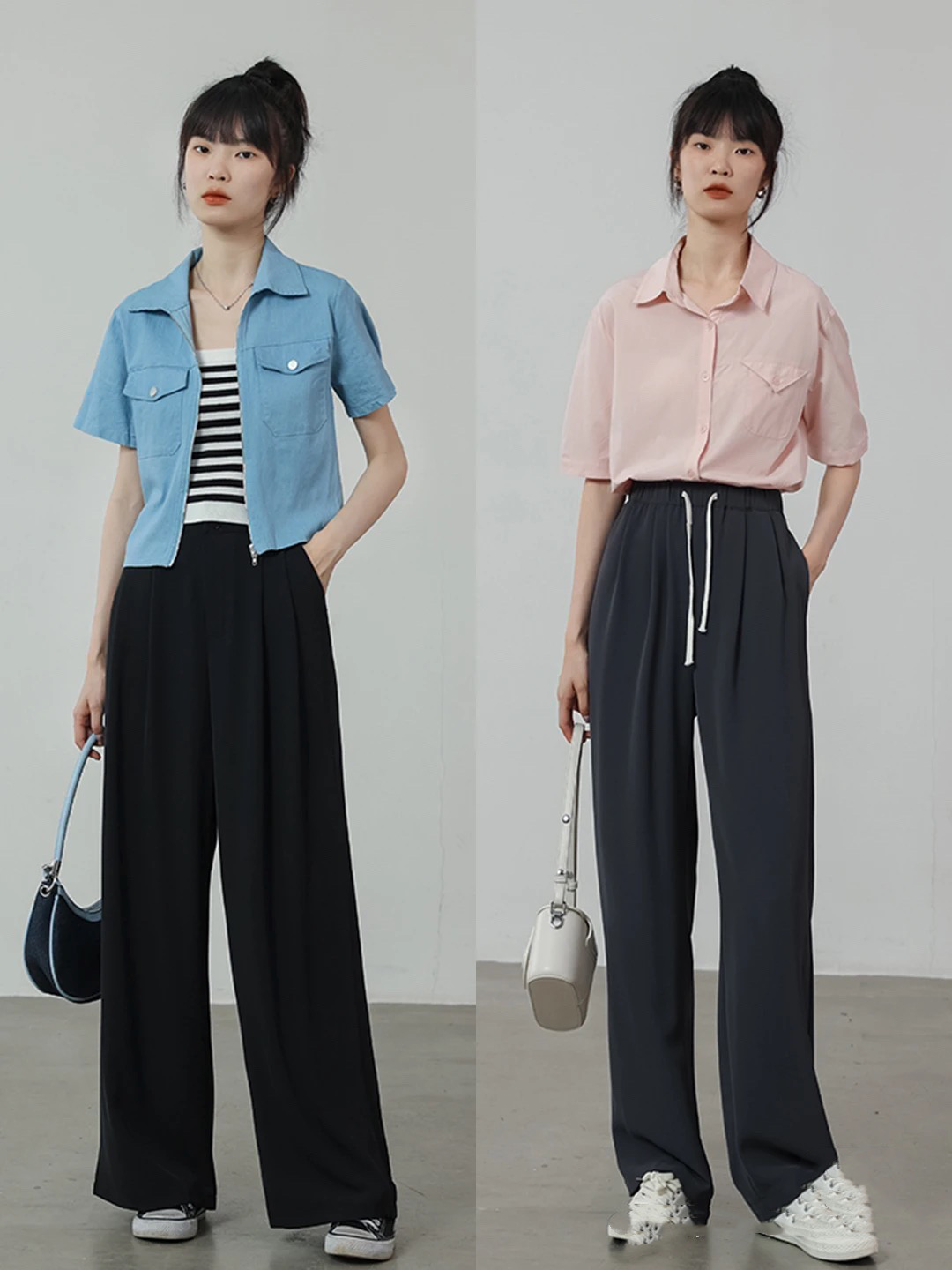 夏季t恤牛仔裤穿出高级感,夏天牛仔裤配什么t恤