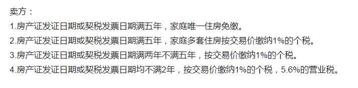 西宁中介税费明细图,西宁二手房交易费用明细表