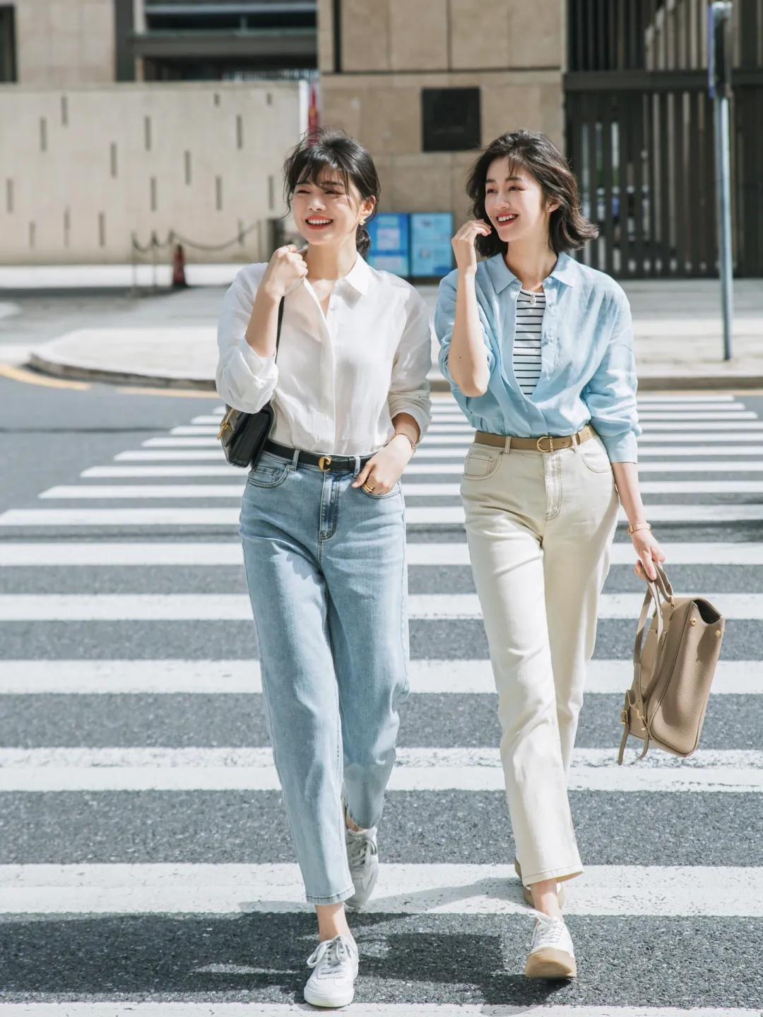 街拍穿搭休闲裤,街拍穿出来的衣服拥有潮流的气息