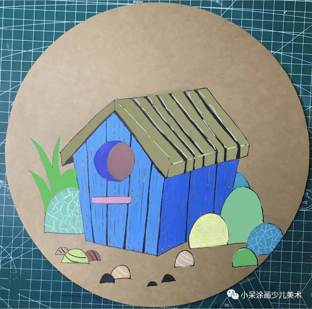 小鸟的家绘画教程,小鸟的家怎么画