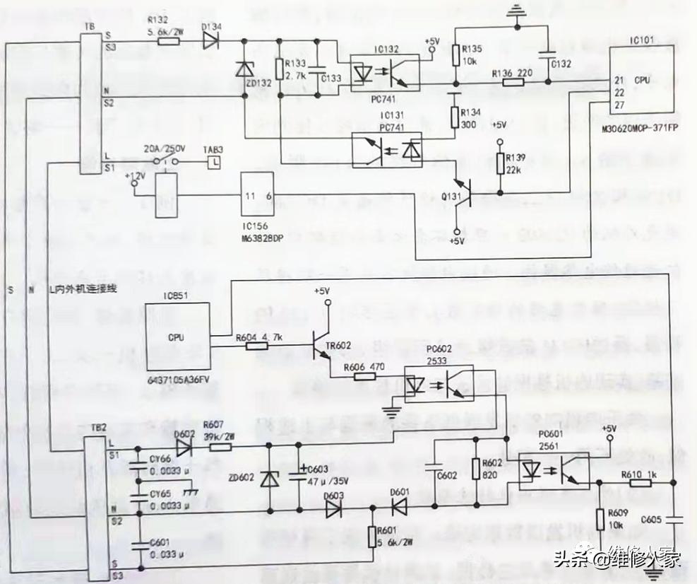 三菱空调电路工作原理,三菱电机变频空调通信故障