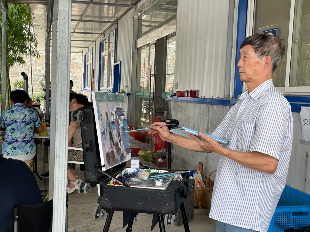 助力乡村文化振兴绘画采风活动,助力乡村振兴书画家