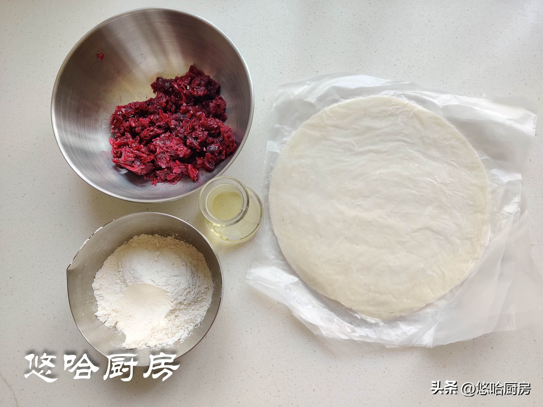 平底锅做的手抓饼玫瑰鲜花饼,手抓饼的花样吃法推荐