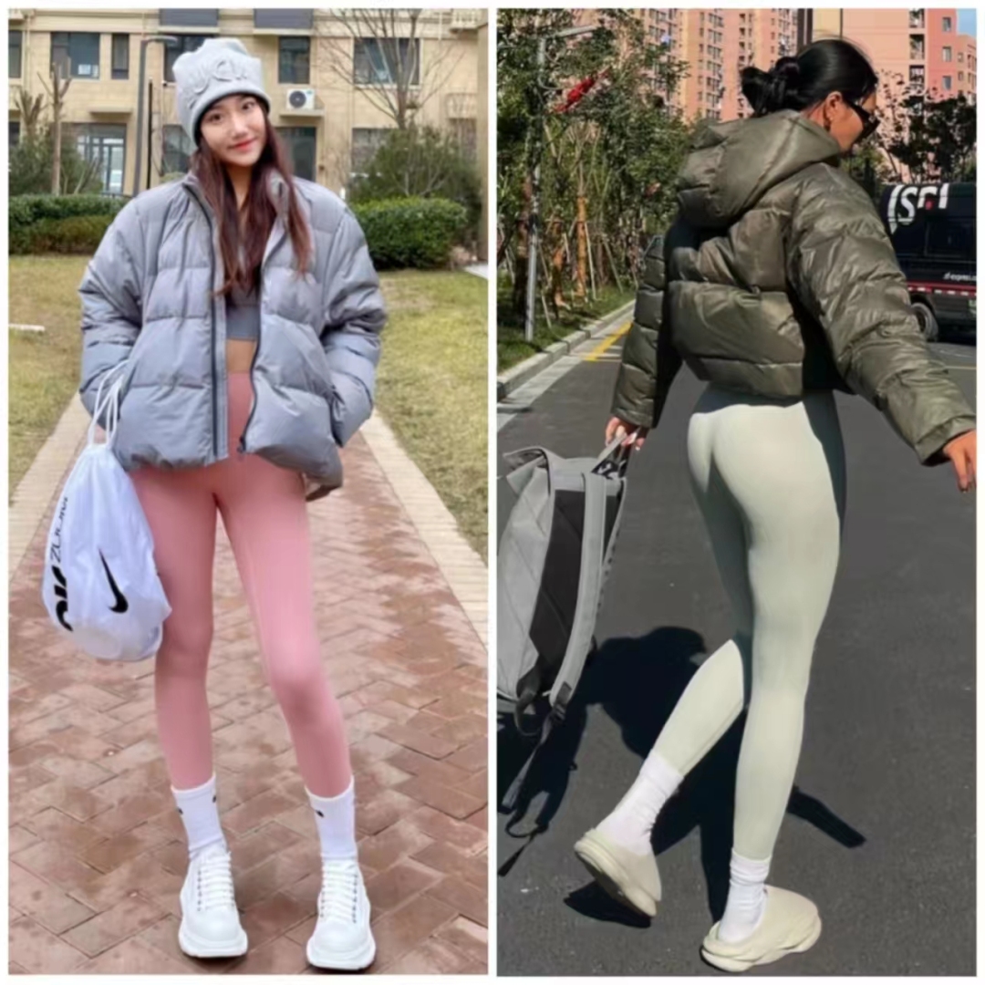 瑜伽裤穿出自然不做作风情,瑜伽裤穿出高级感