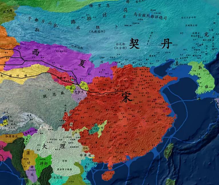 1174年宋朝,1040年的宋朝