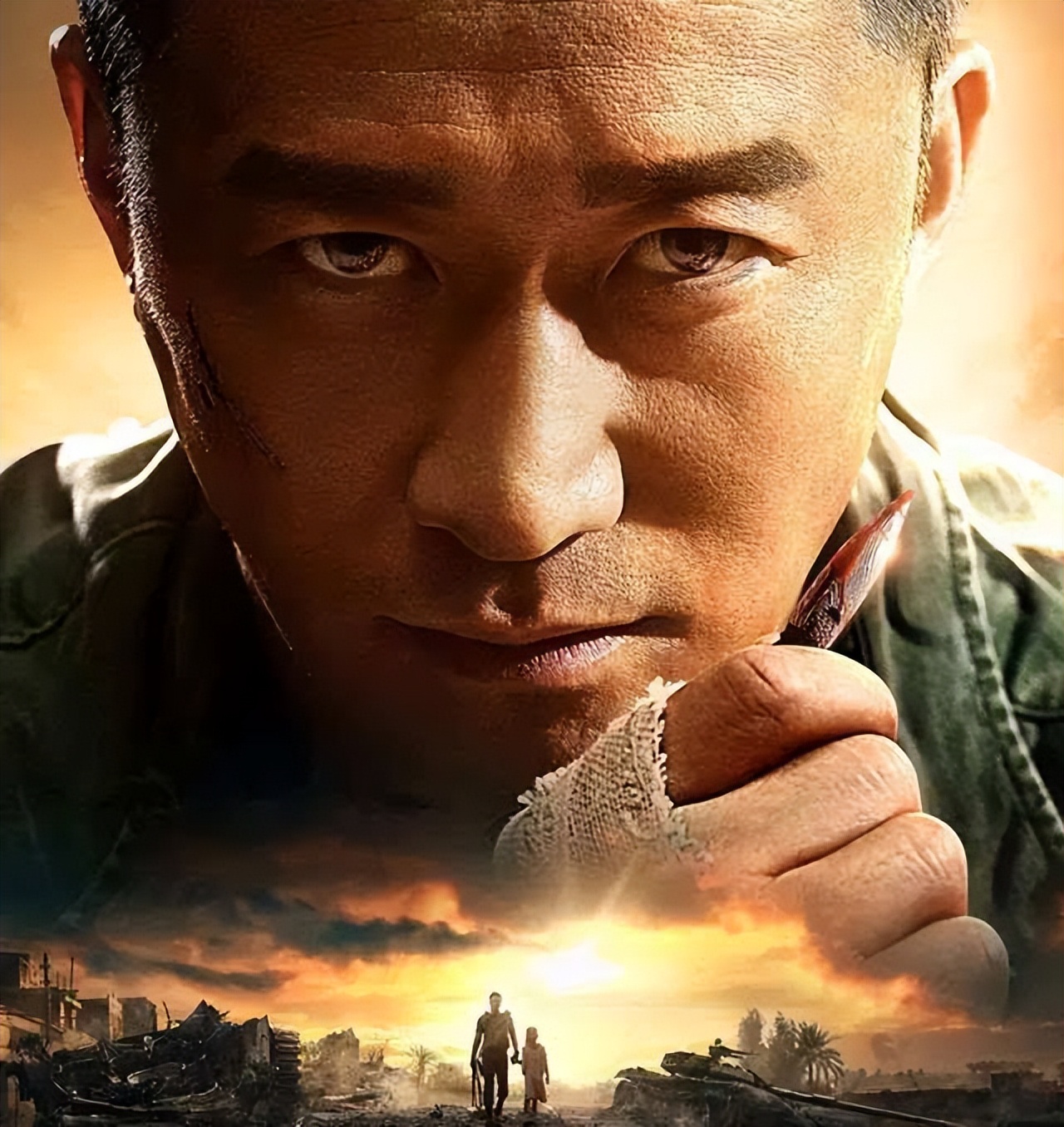 甄子丹和吴京战狼片段,吴京被打断棍子花絮