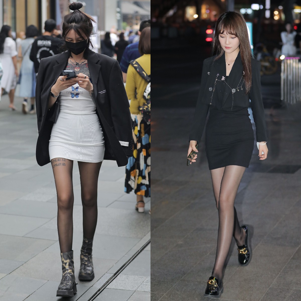 白丝小腿袜穿搭高级感,长腿袜怎么穿才更漂亮呢