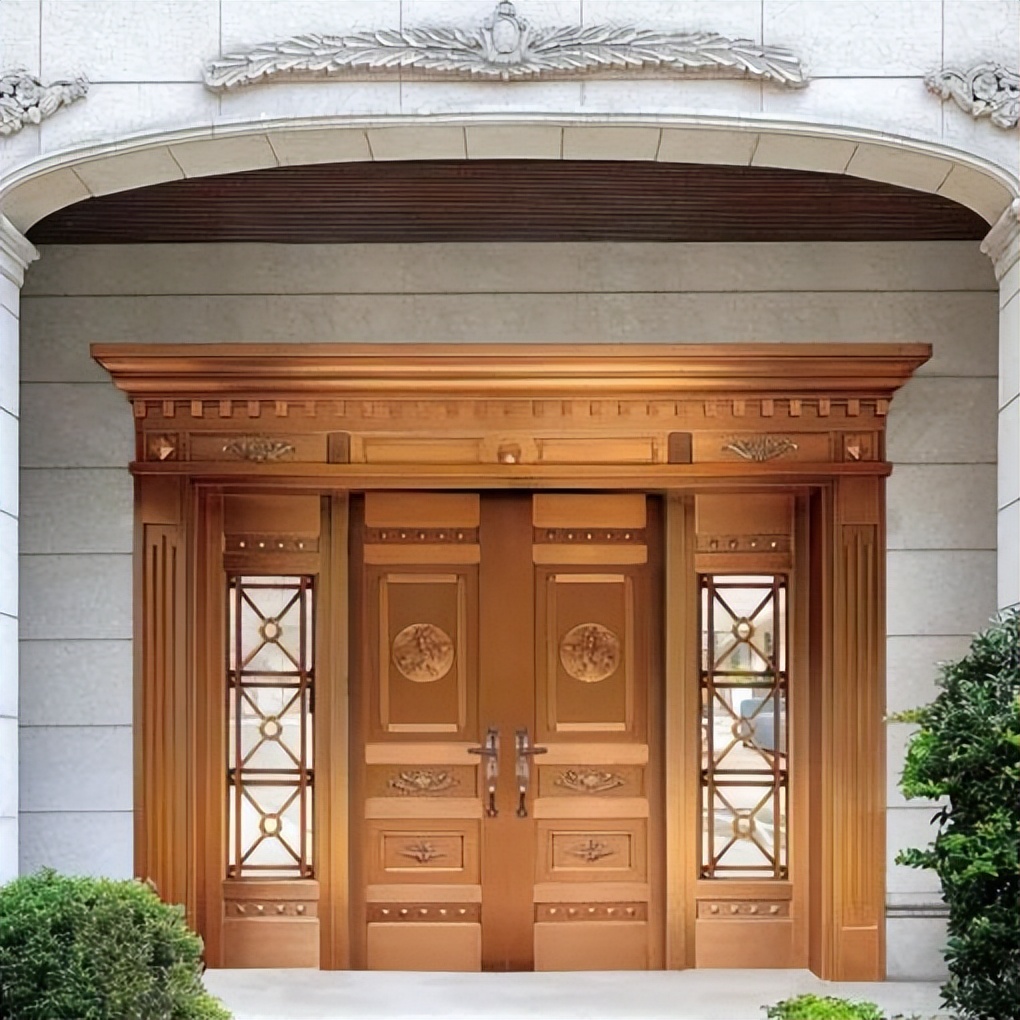 别墅铜门客厅,别墅铜门装饰