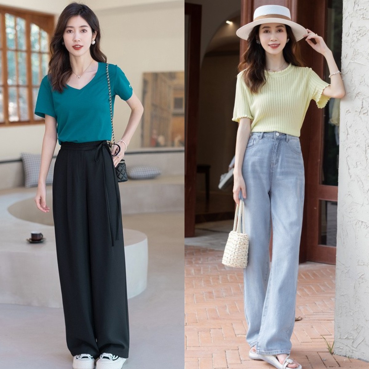 深灰色t恤配什么颜色的下装好看,夏天穿T恤的搭配技巧