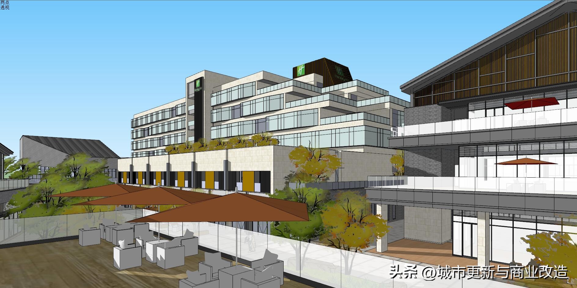 海边商业街建筑设计图,江西商业街规划设计案例