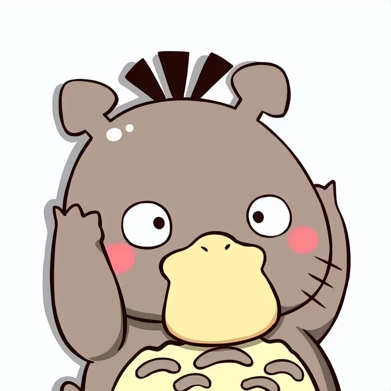 与可达鸭同类型的头像,动物可达鸭头像情侣