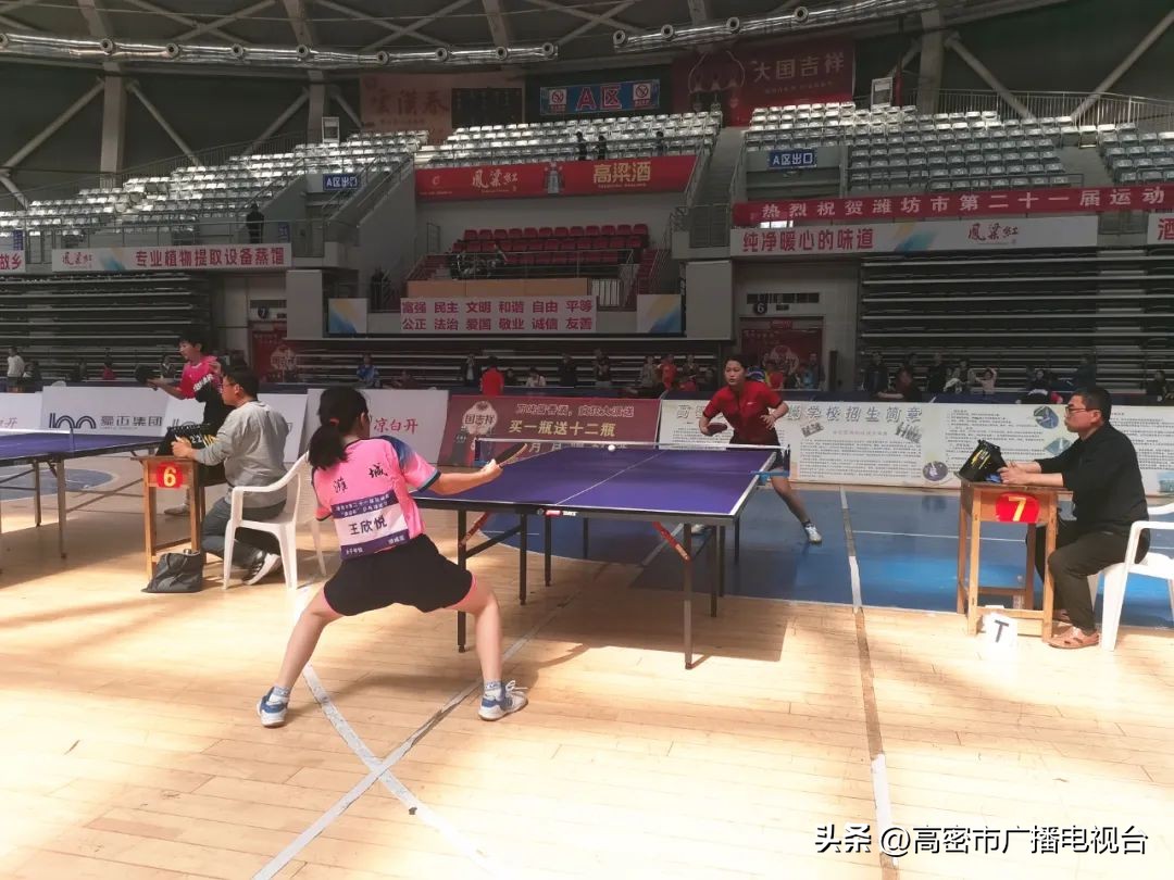 潍坊市第二十一届运动会篮球比赛,山东潍坊第二届职工乒乓球运动会