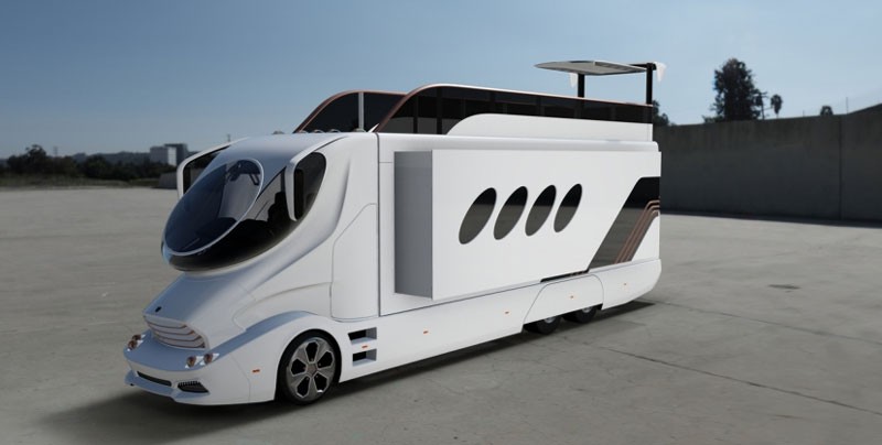 双层超豪华顶级房车旅行生活,最豪华房车和最简陋房车