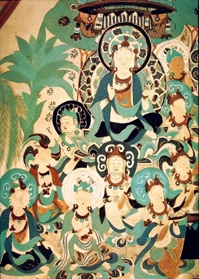 敦煌的隋代石窟壁画最具特色,敦煌莫高窟药师经变壁画高清图