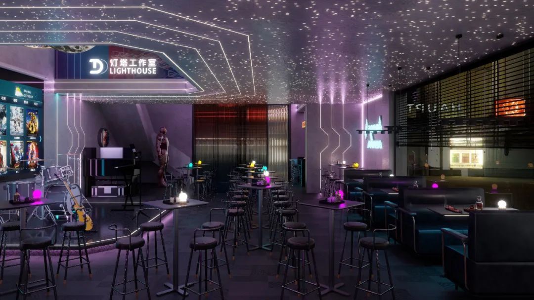 给人温暖的酒吧设计静谧又高级,设计感炫酷的酒吧