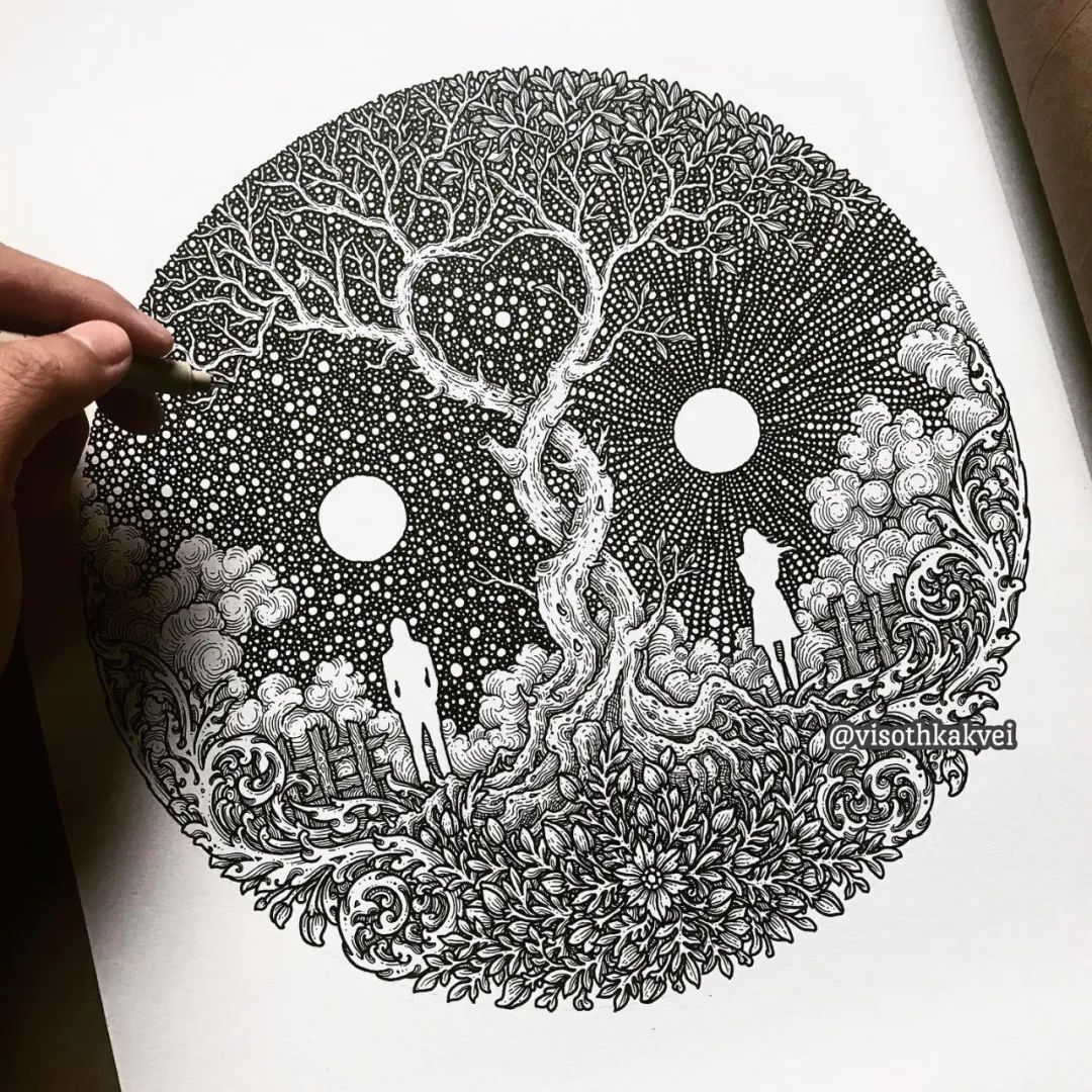 治愈强迫症的画,看了让人强迫症发作的画