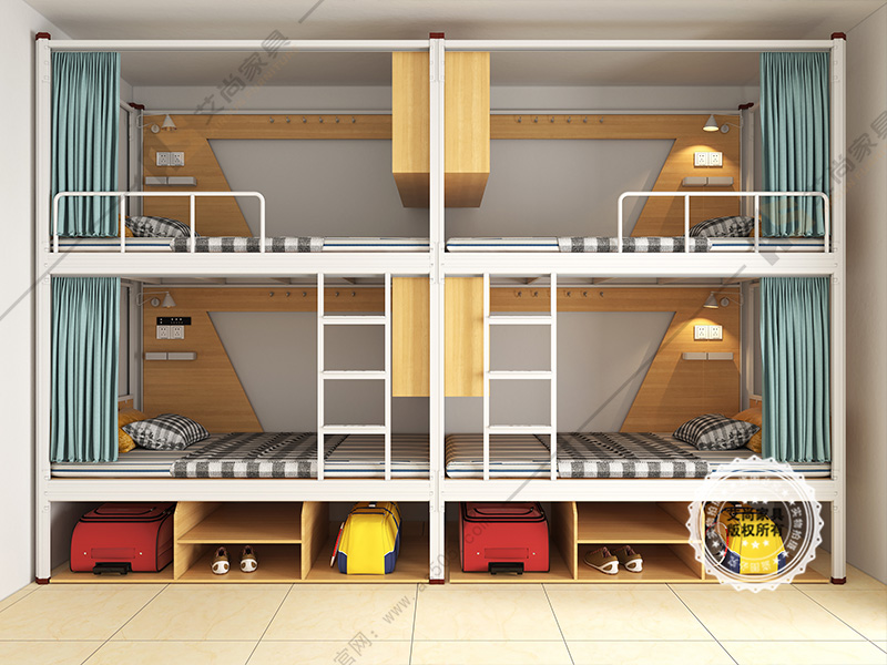 艾尚家具学生公寓床厂家,艾尚铁床