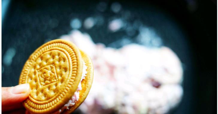 做牛轧糖的苏打饼干,无糖牛轧糖夹心饼干