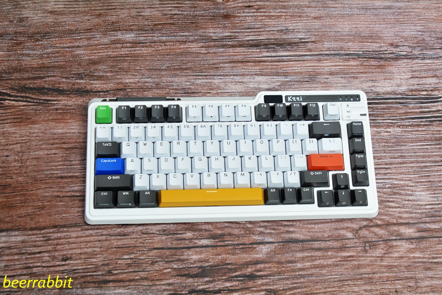 强上加强珂芝K75三模机械键盘与TTC钢铁轴的联合