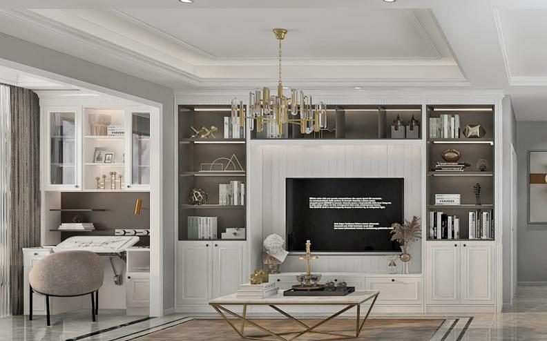 一整面墙电视柜效果图,整面电视柜的优缺点