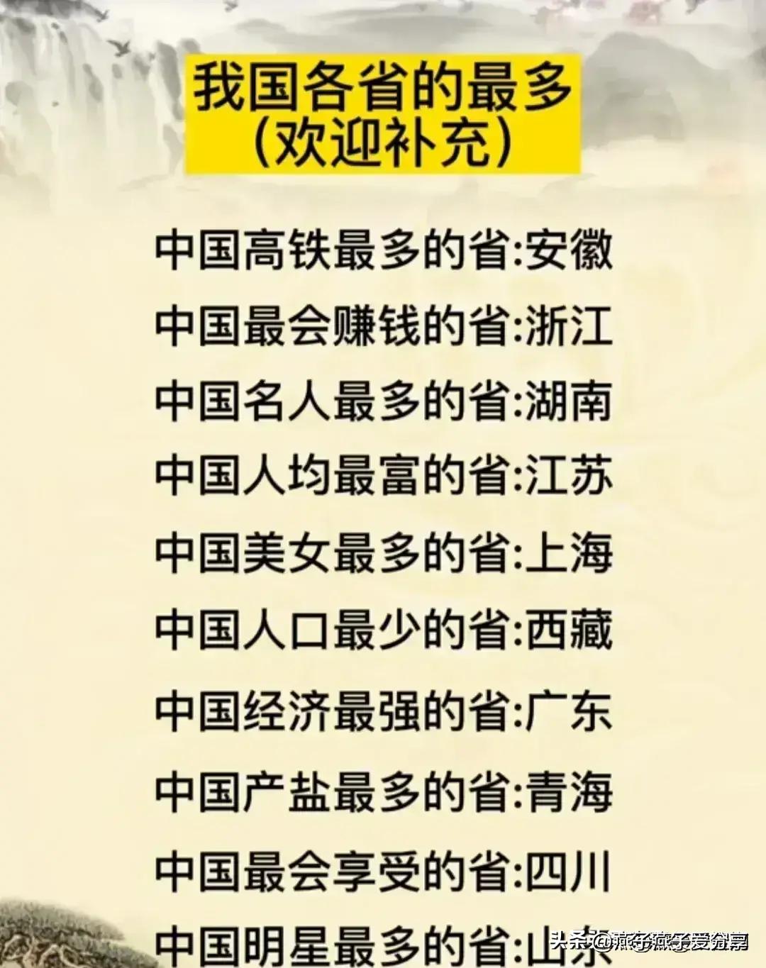 什么是三山五岳，什么是五湖四海，终于有人整理好了，收藏看看