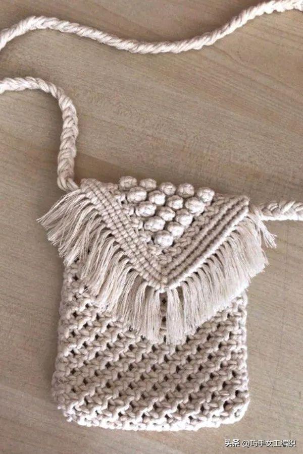 自己用绳子编一个东西,绳子编小包教程