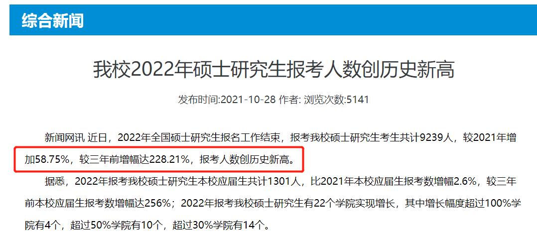 这15所高校去年报考人数超2万,2023涨幅位次最多大学