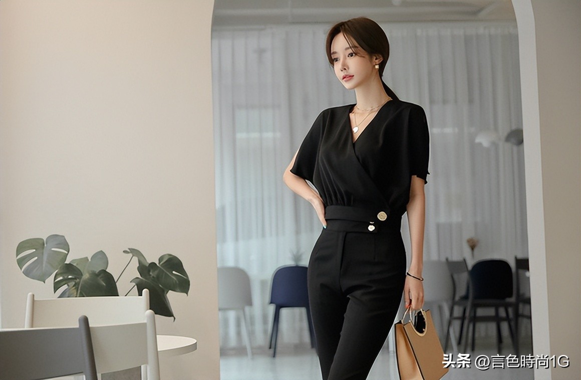 成熟稳重干练女装阔腿裤,阔腿裤职业干练套装