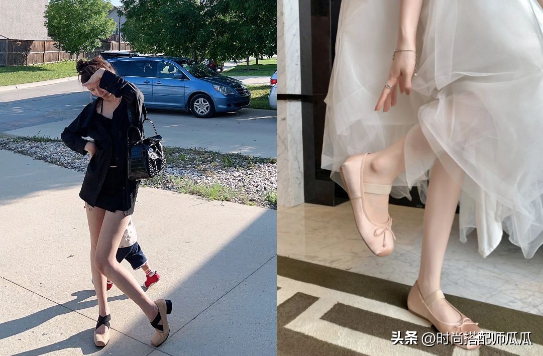 单鞋时尚风芭蕾鞋,芭蕾鞋显高