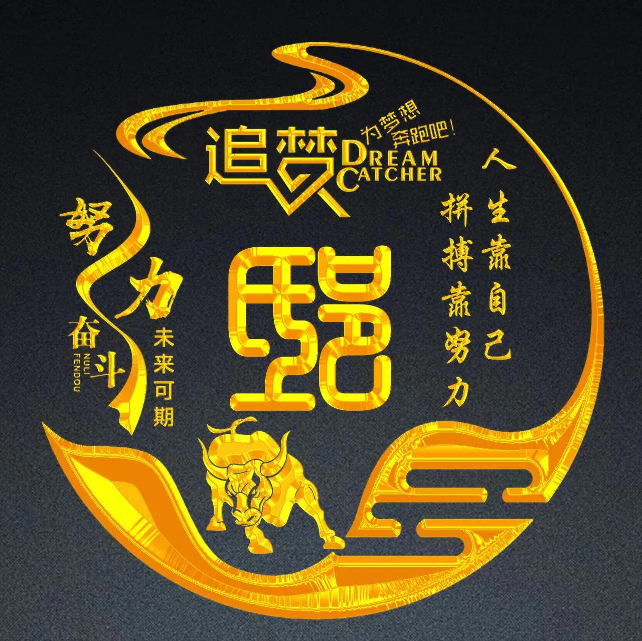 励志主题十二生肖精美姓氏头像,姓氏巩的十二生肖鼠的微信头像