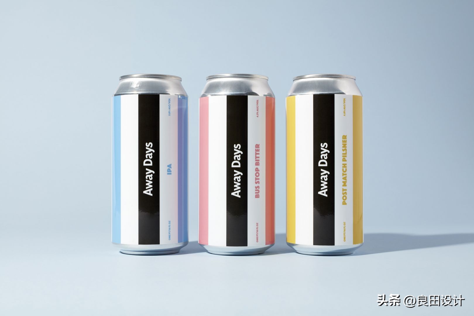 以足球为主题的AwayDays啤酒包装设计