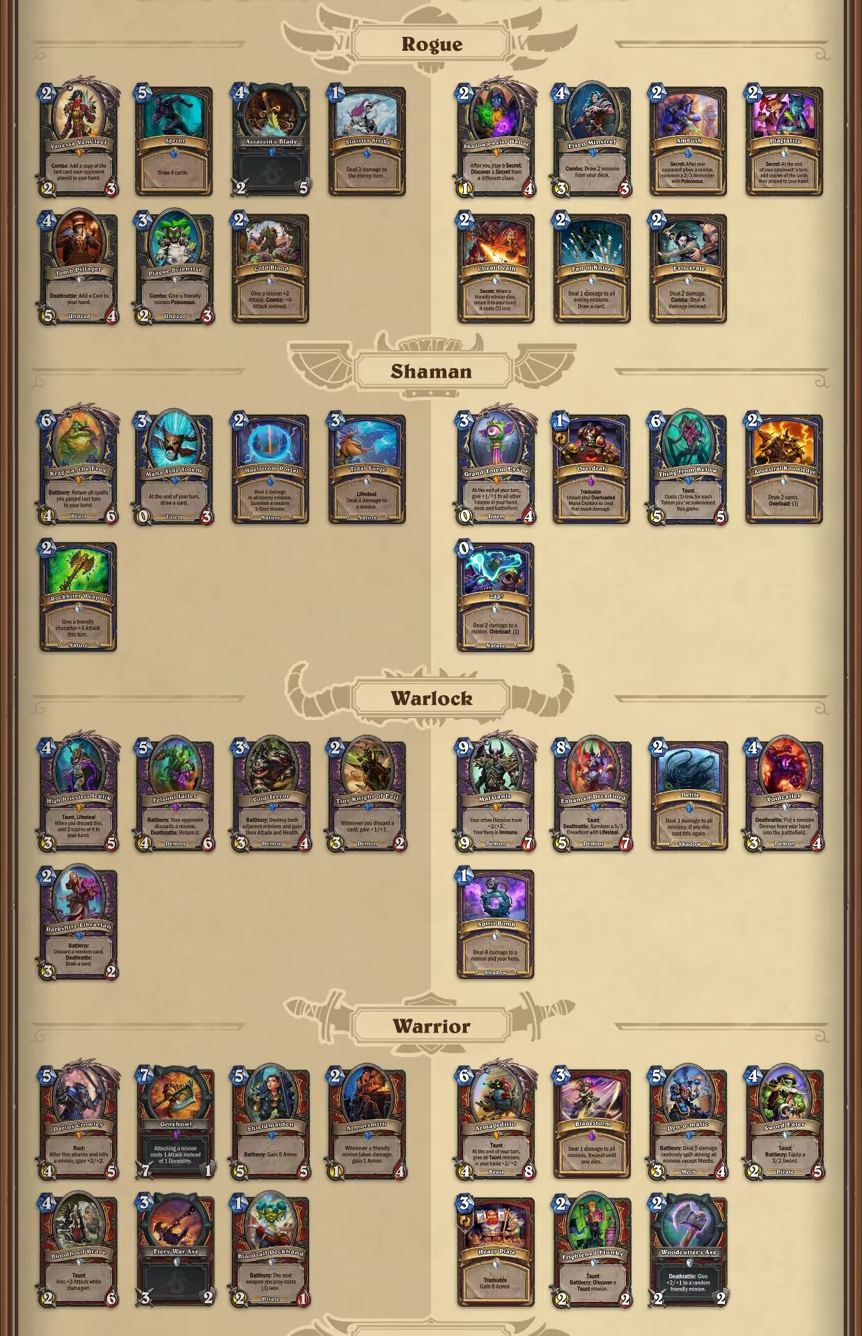 炉石传说十大最强白卡,炉石传说最新防战卡牌