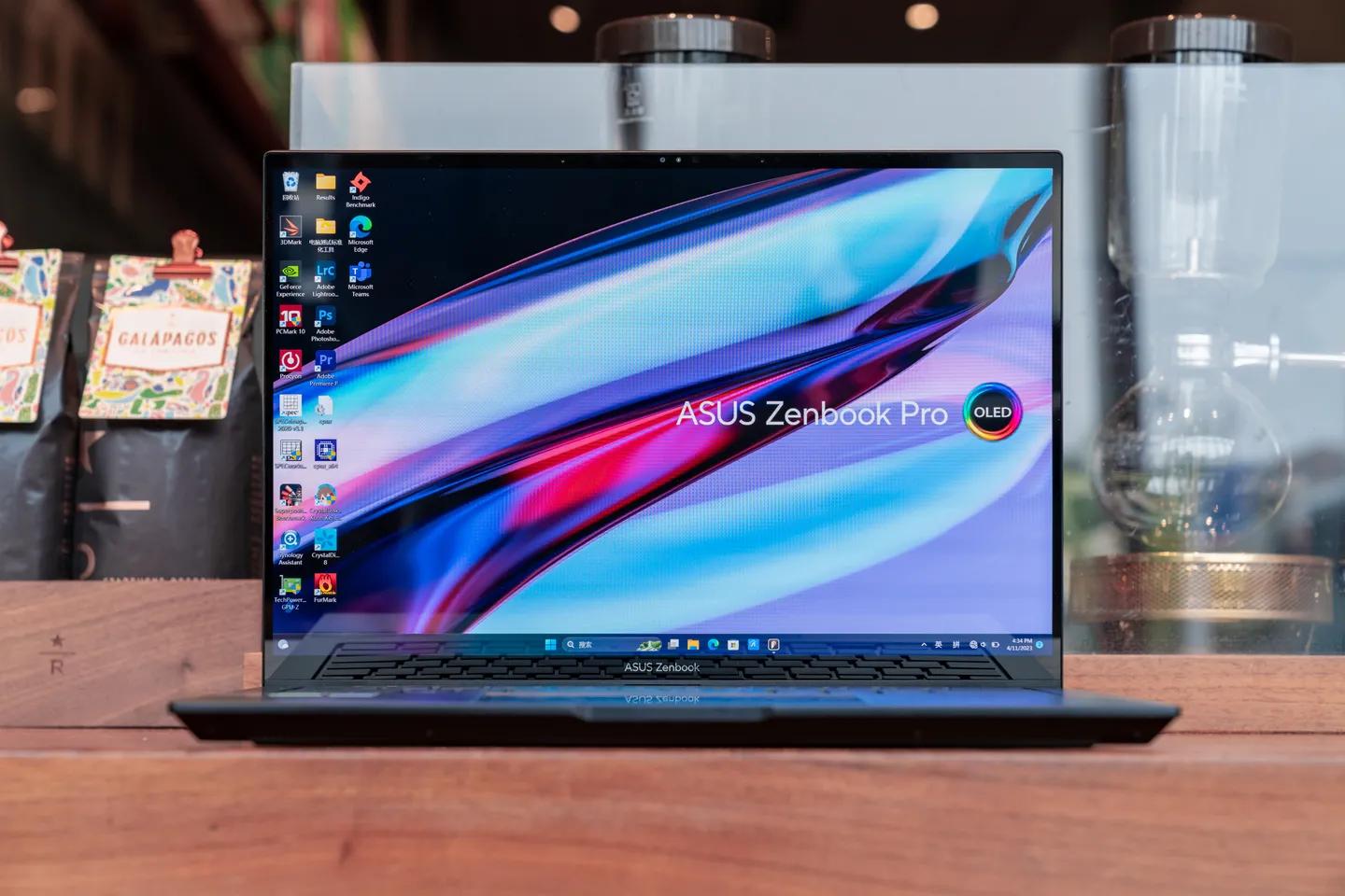 紫色笔记本电脑华硕灵耀pro测评,高端oled显示屏