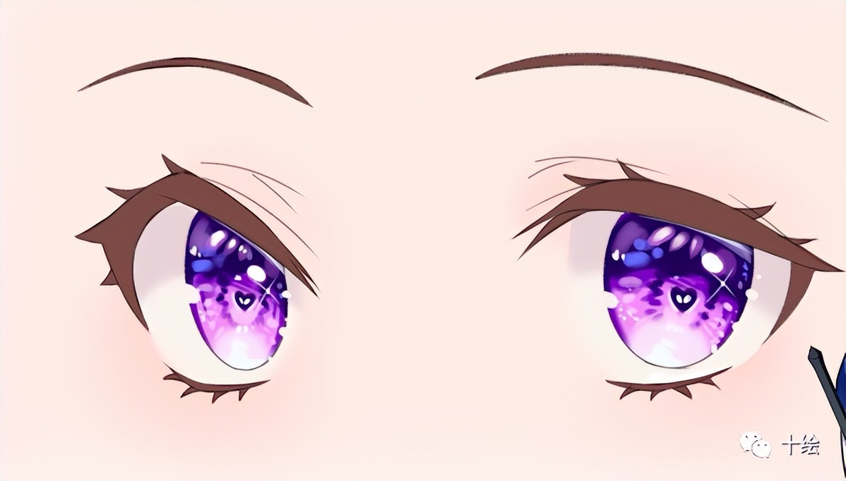 画眼睛绘画教程,新手怎么画动漫眼睛