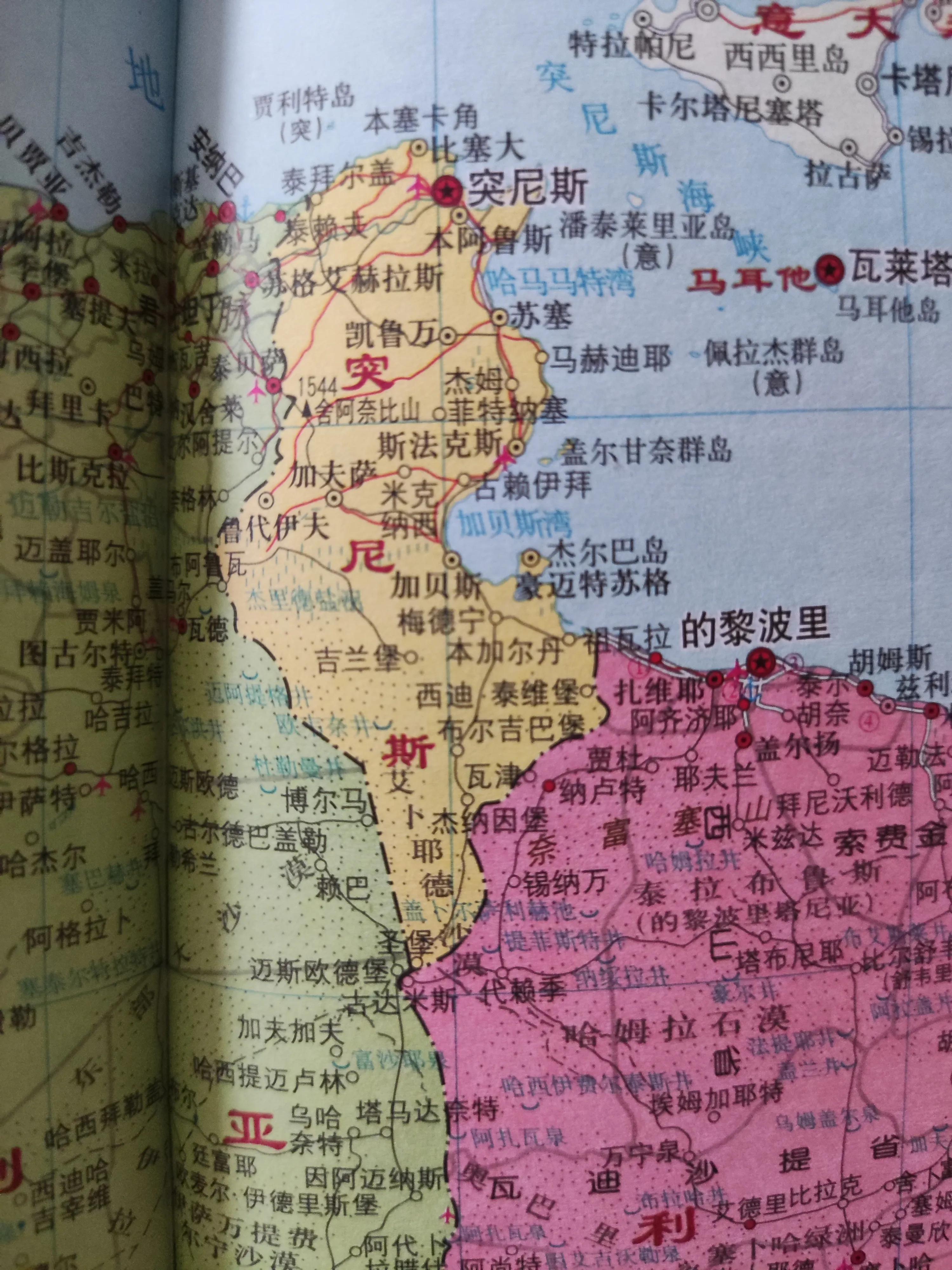 突尼斯地图全图,突尼斯地图