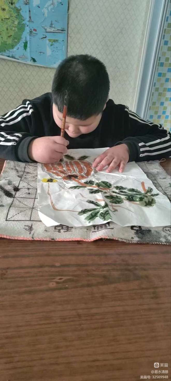 易水书画工作室部分小画家网课花絮